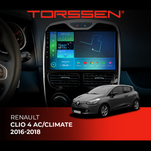 Штатна магнітола Torssen Renault Clio 4 AC/Climate 16-18 NF9 Carplay 202270840 фото