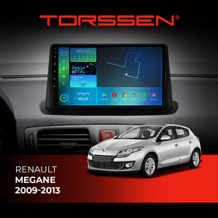 Штатна магнітола Torssen Renault Megane 3 08-15 FL9 4+64Gb 4G Carplay DSP 202306529 фото
