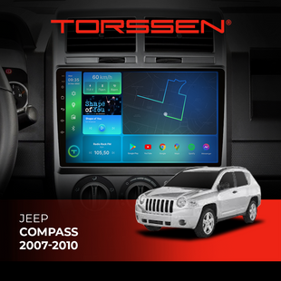 Штатна магнітола Torssen Jeep Compass 07-10 FL10 4+64Gb 4G Carplay DSP 202306314 фото