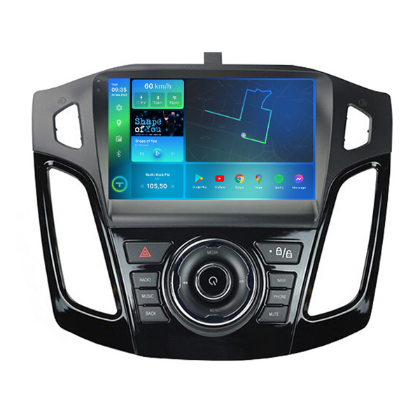 Штатная магнитола Torssen Ford Focus 12-17 чорний глянець з кнопками TOP FL9 4+64Gb 4G Carplay DSP 202306177 фото