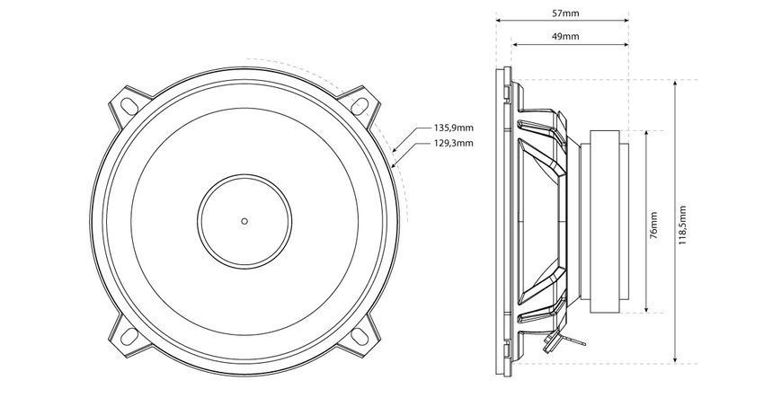 Компонентна акустика MTX TX250S 202301462 фото