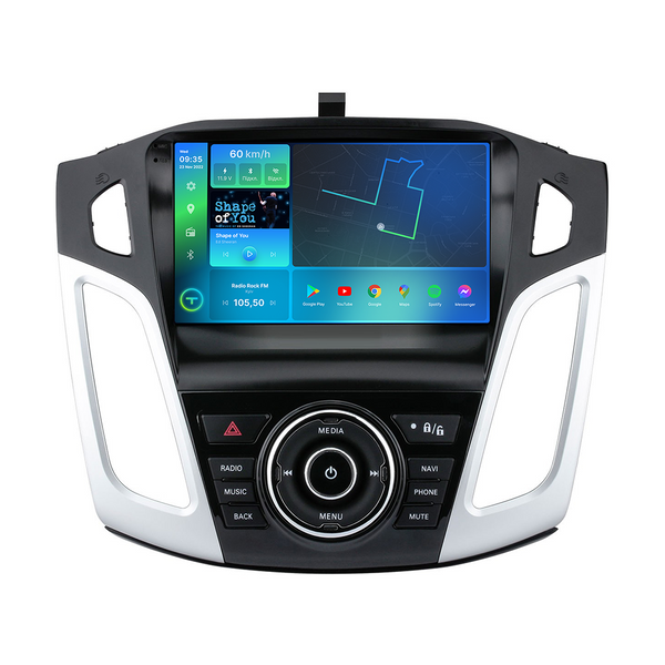 Штатная магнитола Torssen Ford Focus 12-17 чорна/сіра з кнопками FL9 4+64Gb 4G Carplay DSP 202306178 фото