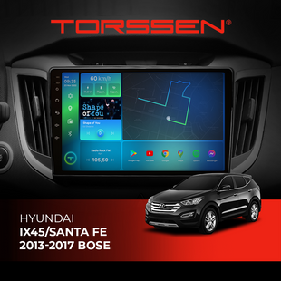 Штатна магнітола Torssen Hyundai IX45/Santa Fe 2013-2017 Bose FL9 4+64Gb 4G Carplay DSP 202306278 фото