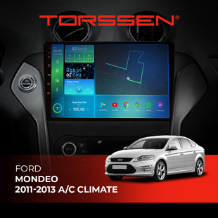 Штатна магнітола Torssen Ford Mondeo 11-13 A/C climate black FL9 4+64Gb 4G Carplay DSP 202306184 фото