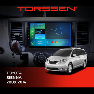 Штатна магнітола Torssen Toyota Sienna 09-14 NF9 Carplay 202270923 фото