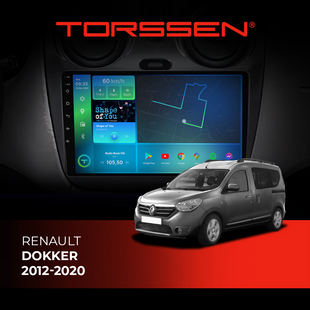 Штатная магнитола Torssen Renault Dokker 2012-2020 FL9 4+64Gb 4G Carplay DSP 202306519 фото